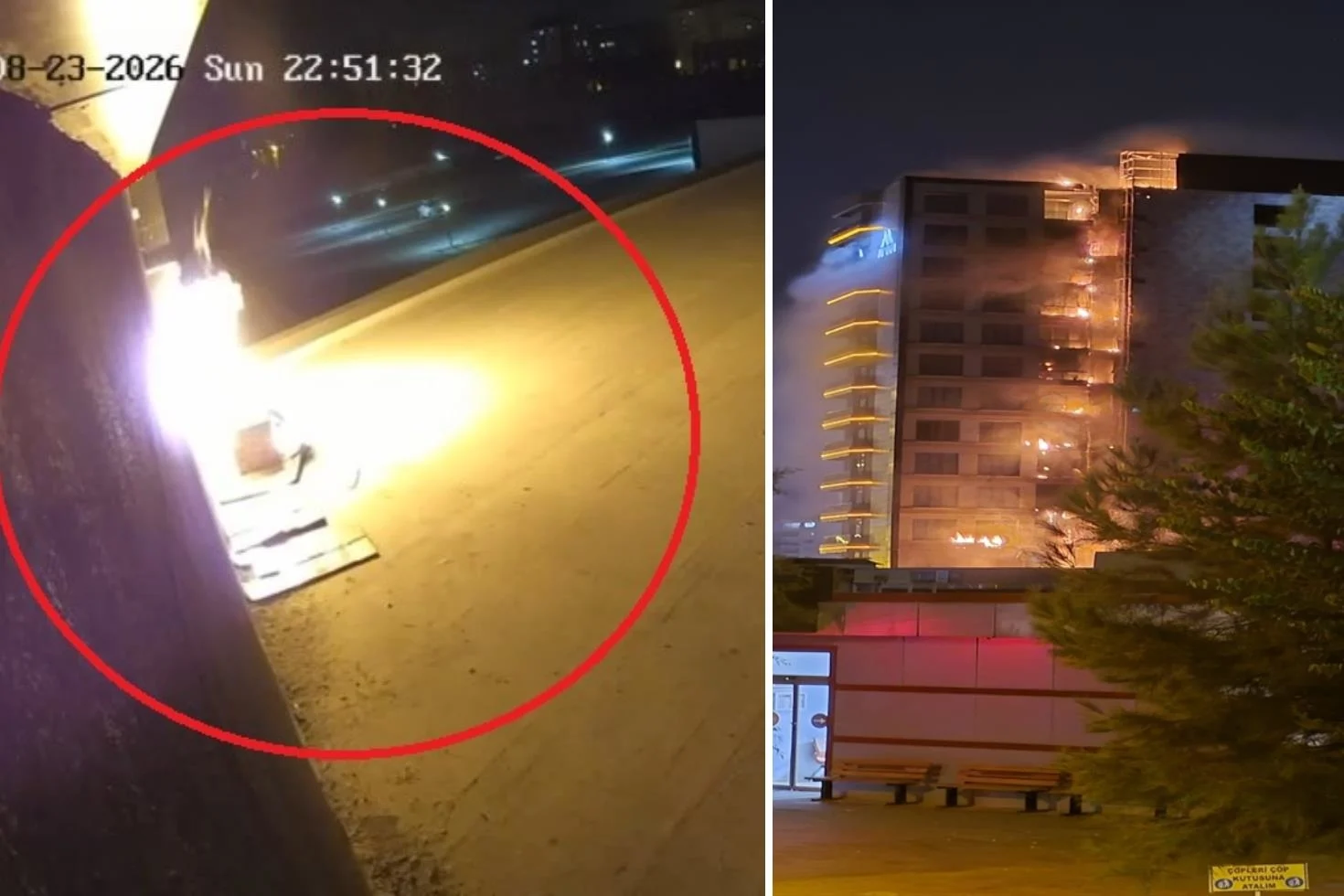 13 katlı plaza küle döndü! Nargile kömürü neden olmuş
