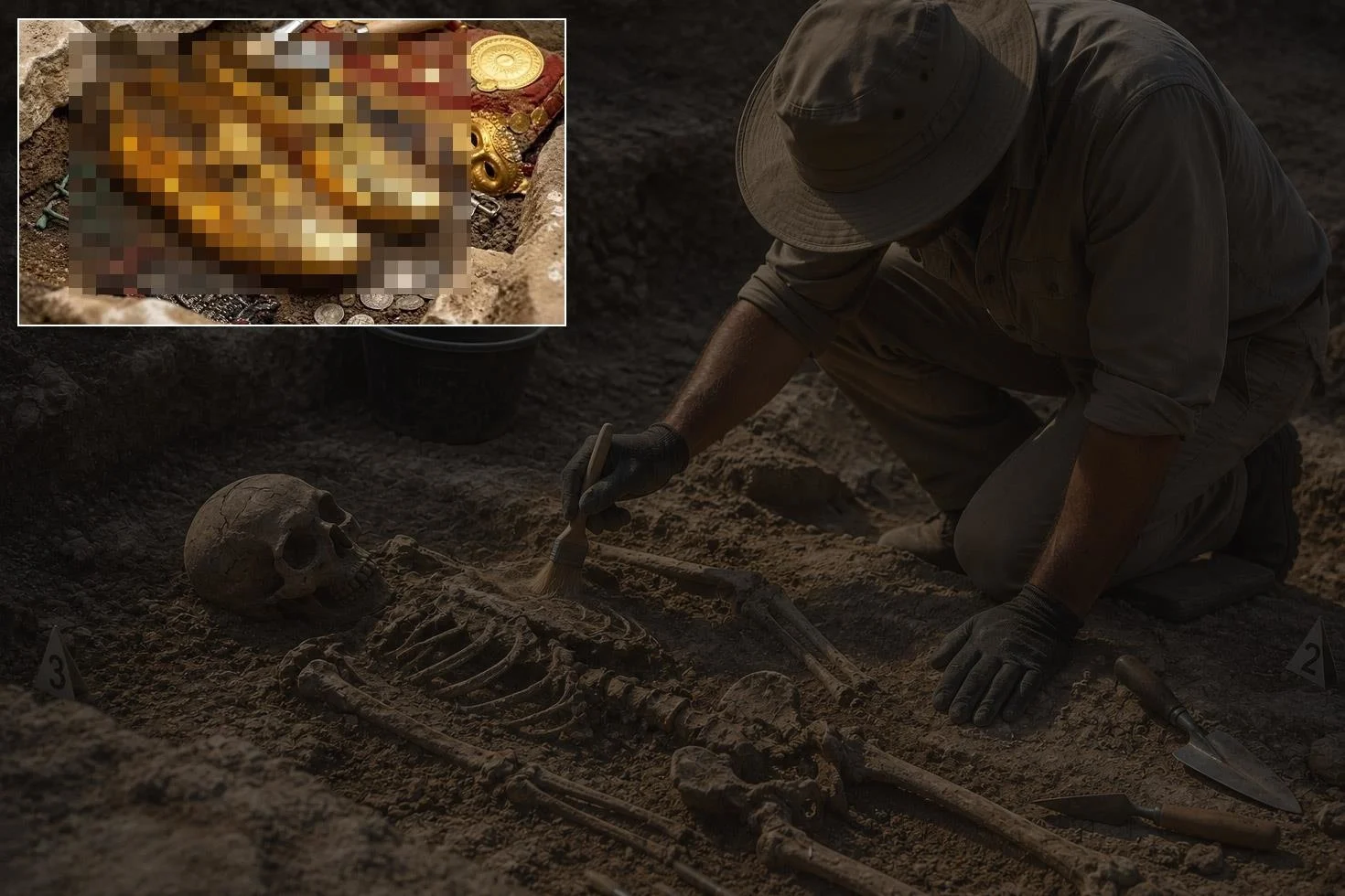 1500 yıl önce ölen genç kadının mezarından çıkana bakın