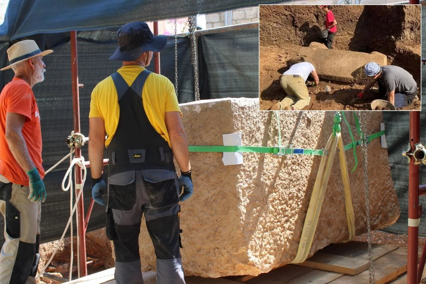 3 metre derinlikte bulunan 5 tonluk mühürlü lahitten bakın ne çıktı