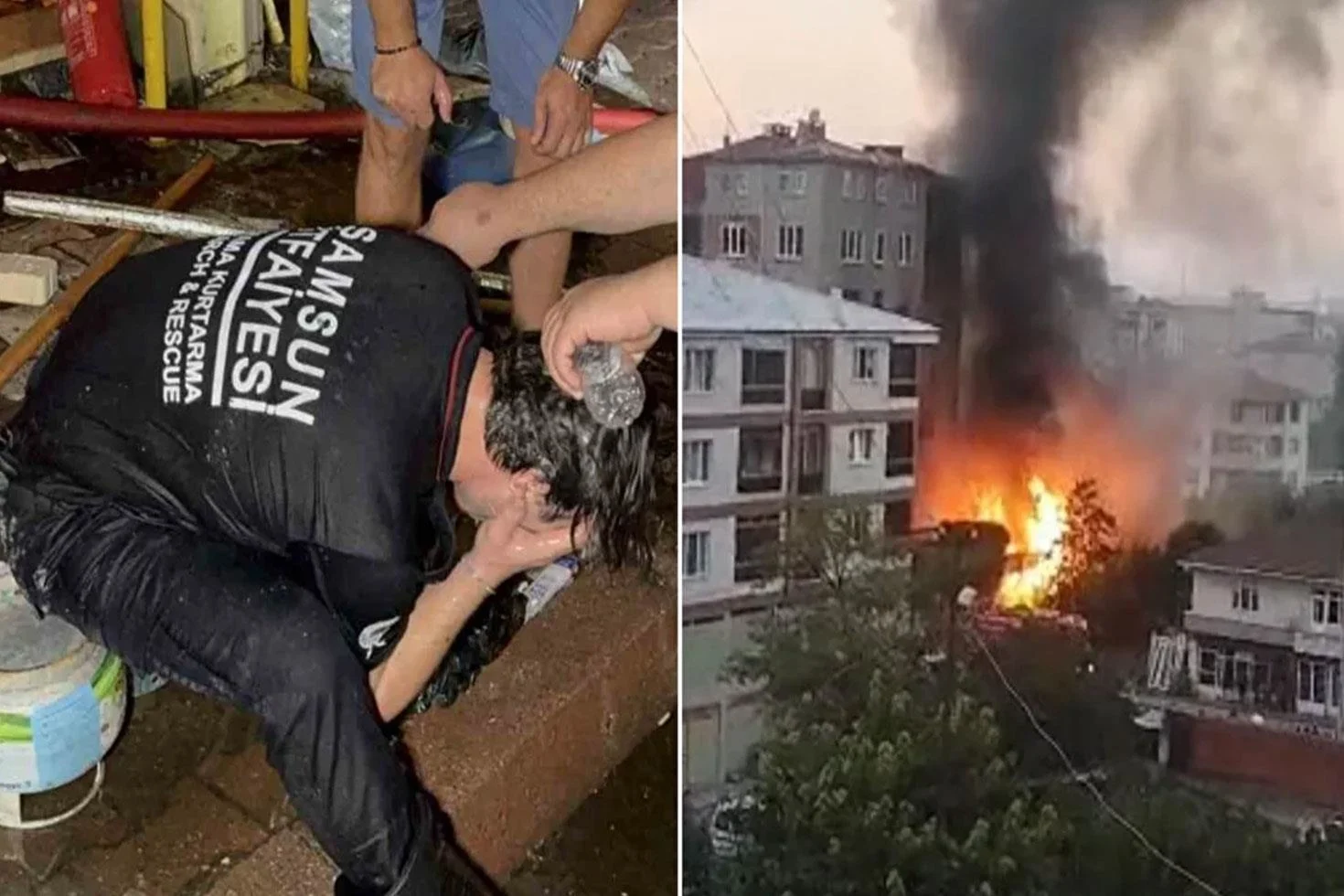 Tüpler art arda patladı, 4 kişi hastanelik oldu