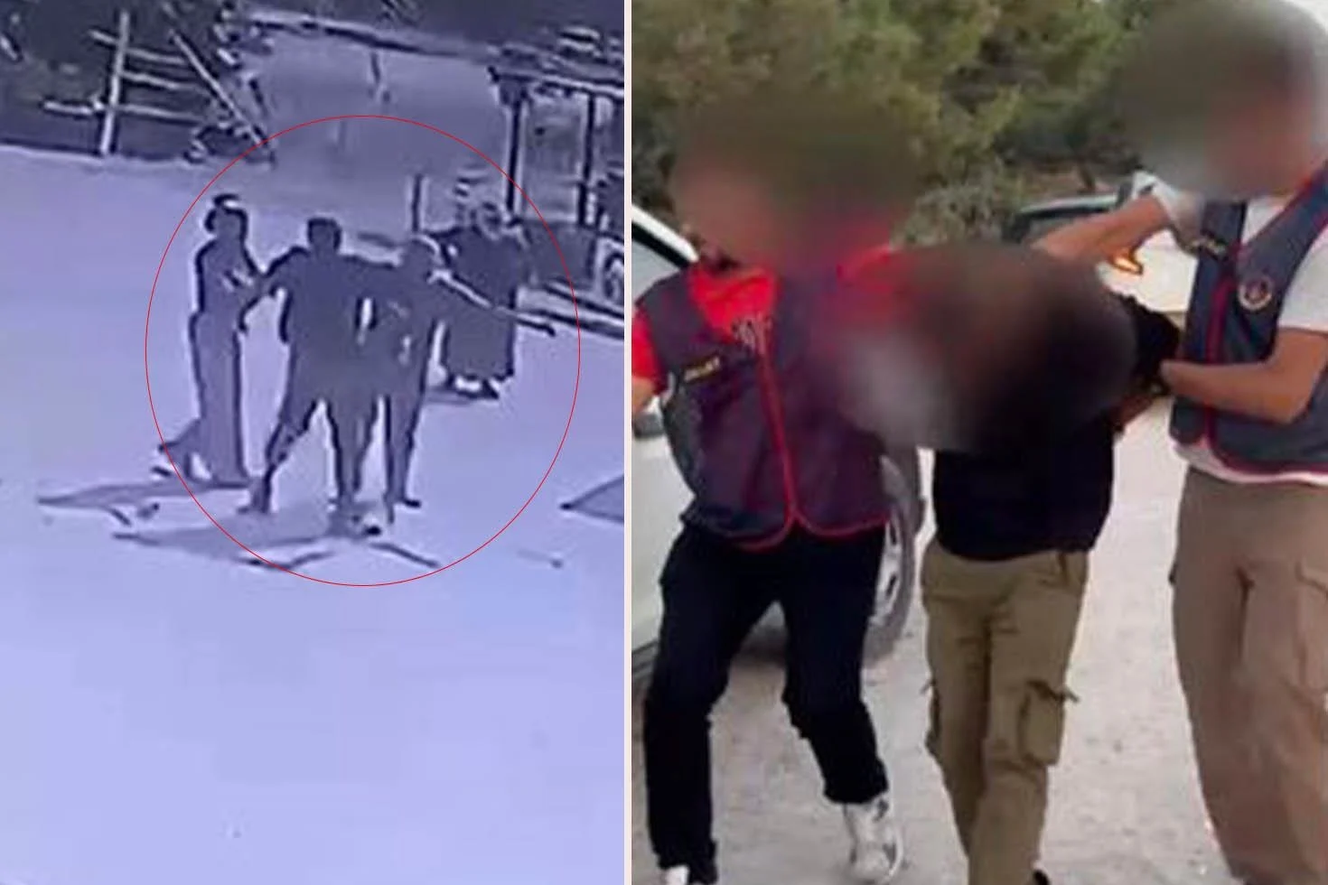 Babasının gözleri önünde silahla kaçırdı! Eski sevgili dehşeti kameralara yansıdı