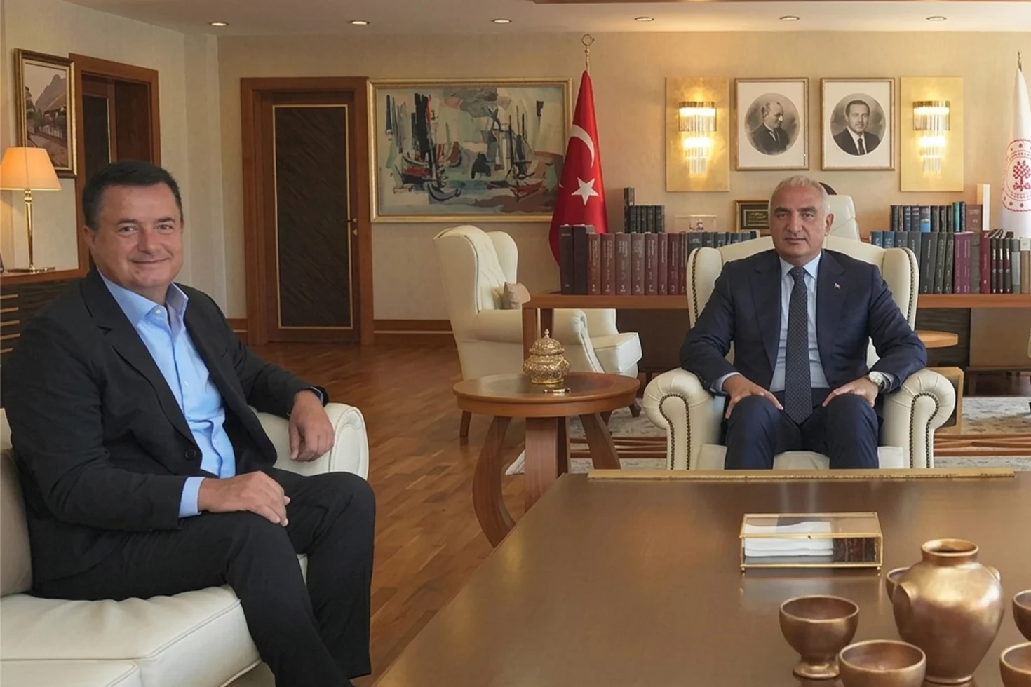Kültür ve Turizm Bakanı Ersoy, Acun Ilıcalı’yı ağırladı