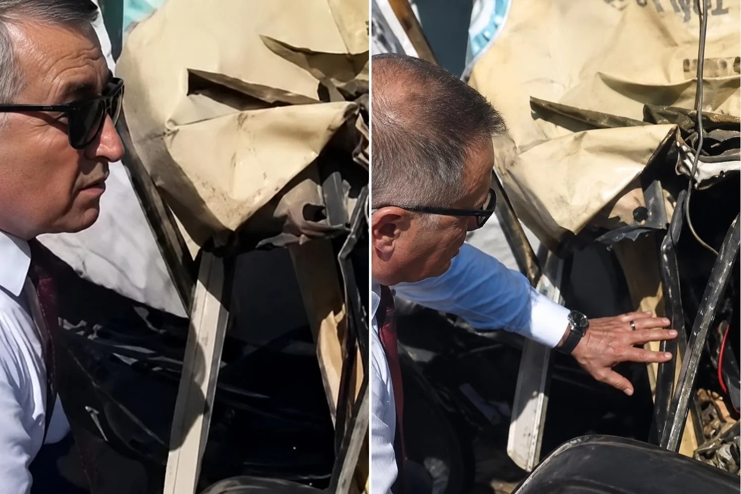 Arazöz devrildi, sürücünün ilk sözü başkana “Bana kızdın mı?” oldu