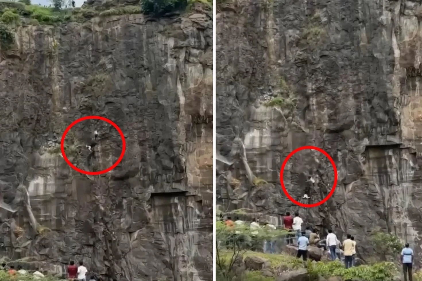 Önce baba ile oğlu, ardından anne uçurumdan düşerek yaşamını yitirdi