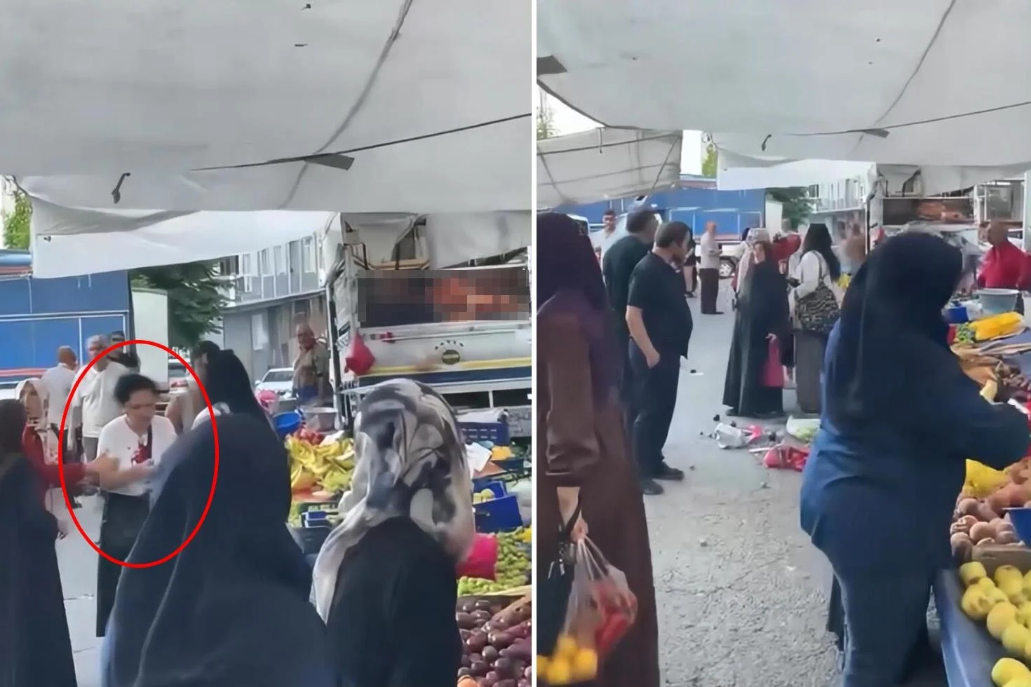 Pazarda ‘seçmece’ tartışması kanlı bitti: Esnaf, kadının kafasını kırdı