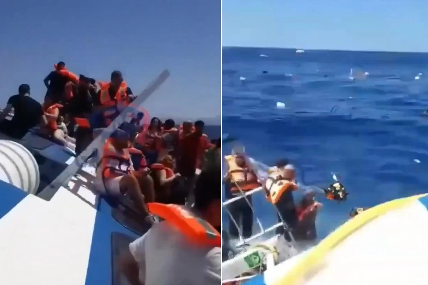 Girne açıklarında alabora olan gemiden dehşet verici görüntüler: Batıyoruz…