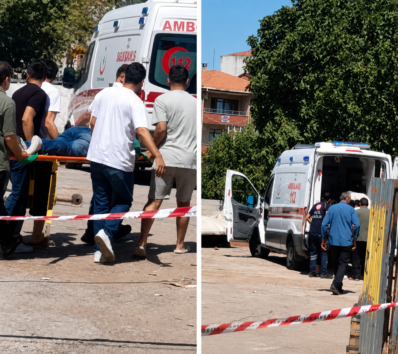 Sultanbeyli’de çalışma sırasında işçiler çatının altında kaldı: 1’i ağır 2 yaralı