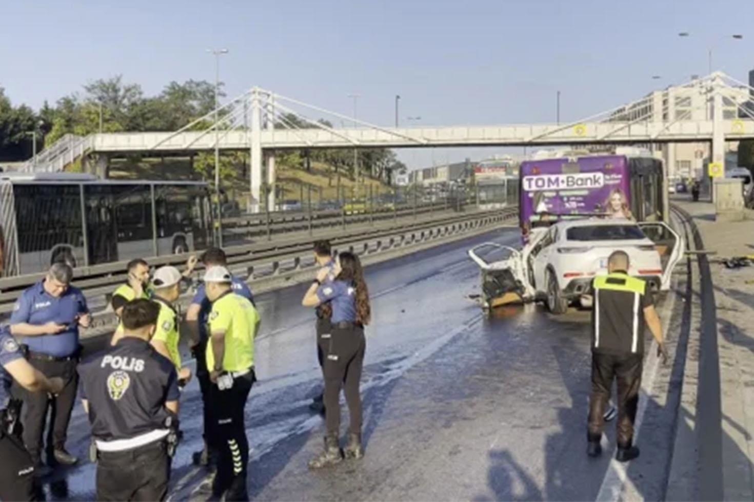 İstanbul’da feci kaza: Yayaya iki araç çarptı, can verdi