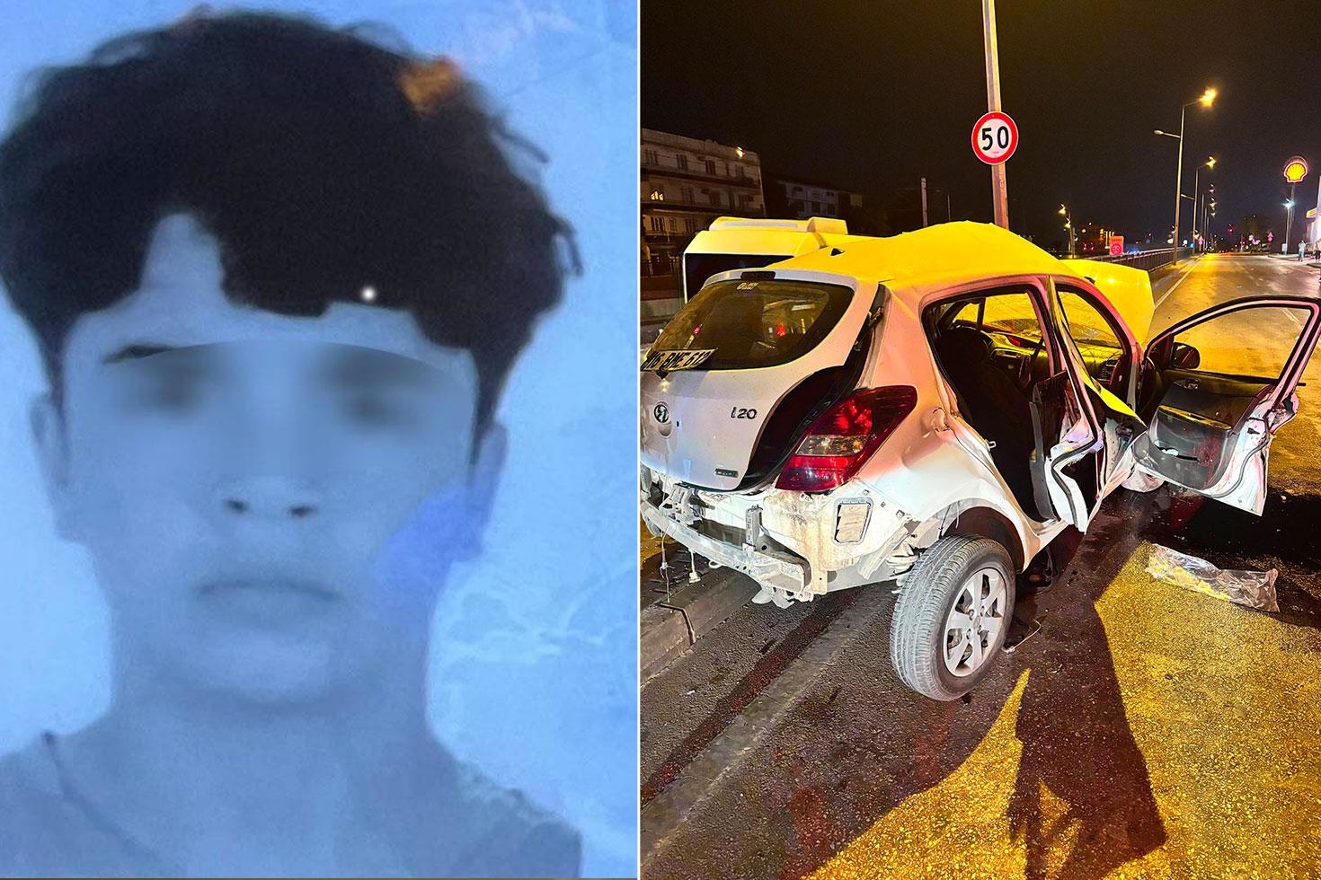 Otoyolda makas atarak giden 17 yaşındaki genç, feci kazada yaşamını yitirdi
