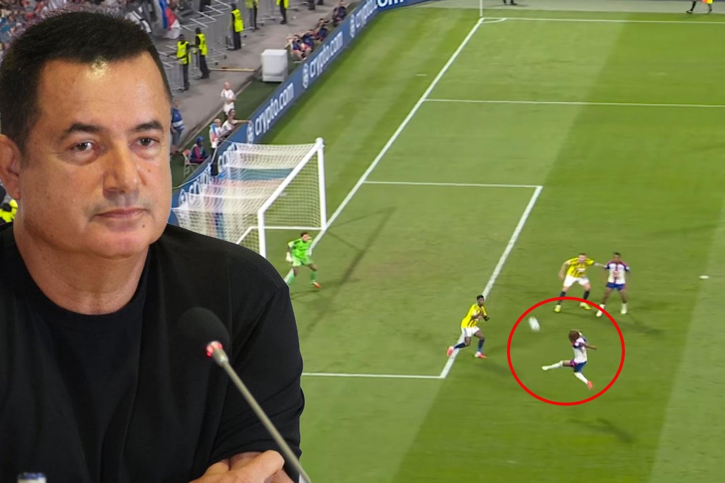 Ederson’a uçarak gol atan yıldızı Acun Ilıcalı alıyor
