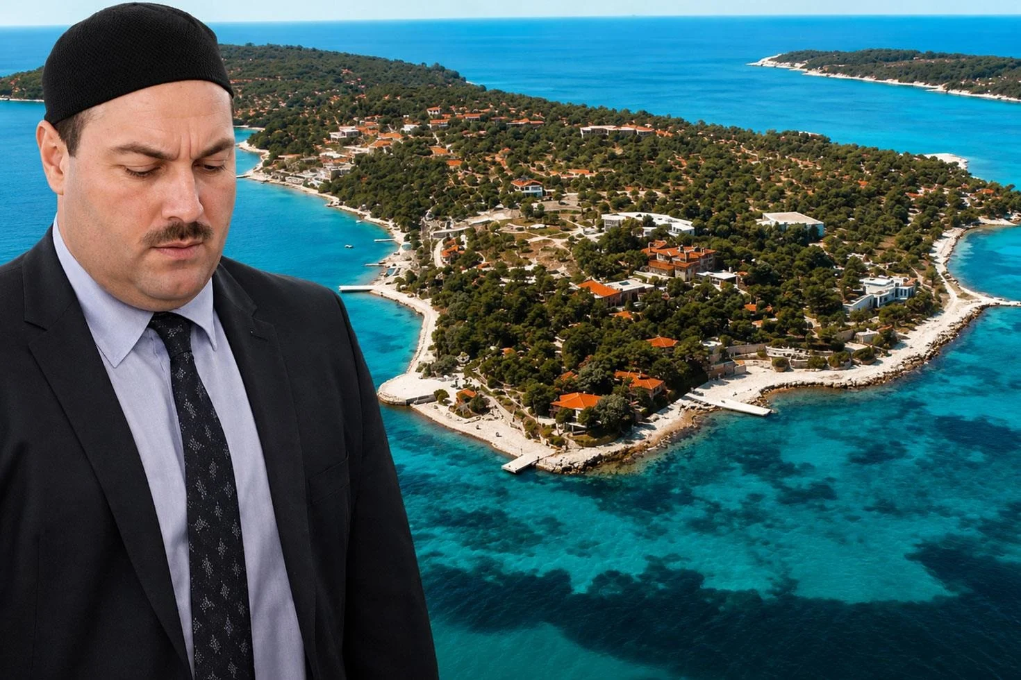 ‘Ege’nin Maldivleri’ olarak bilinen Kalem Adası’nın bir bölümü Kuriş ailesinin çıktı