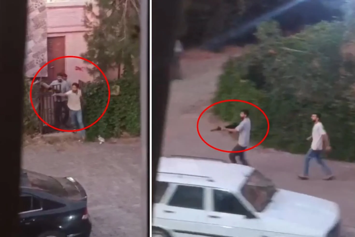 Görüntü Türkiye’den! Evden uzun namlulularla çıkıp komşularını taradılar