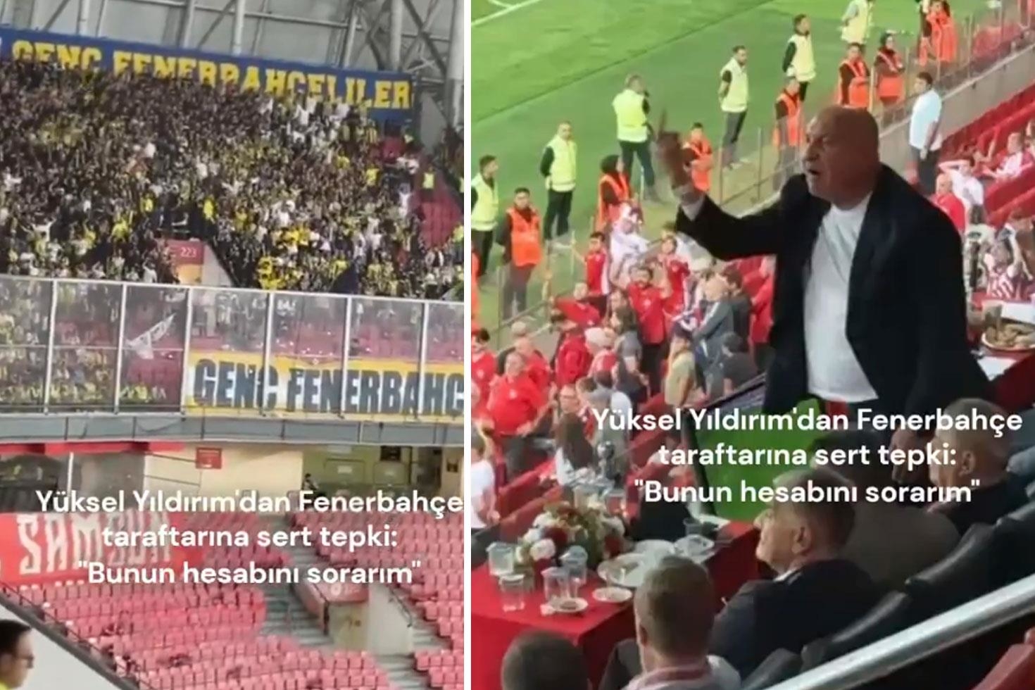 Fener taraftarı küfretti, Yüksel Yıldırım çıldırdı