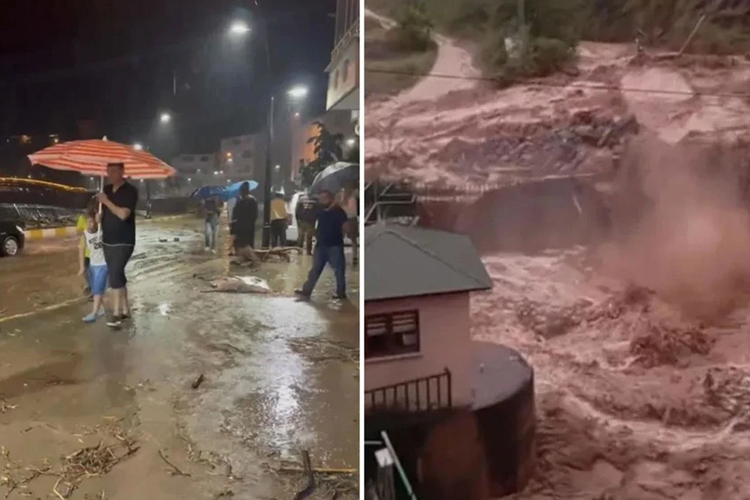Giresun’u fırtına ve sağanak vurdu: Dereler taştı, yollar göle döndü