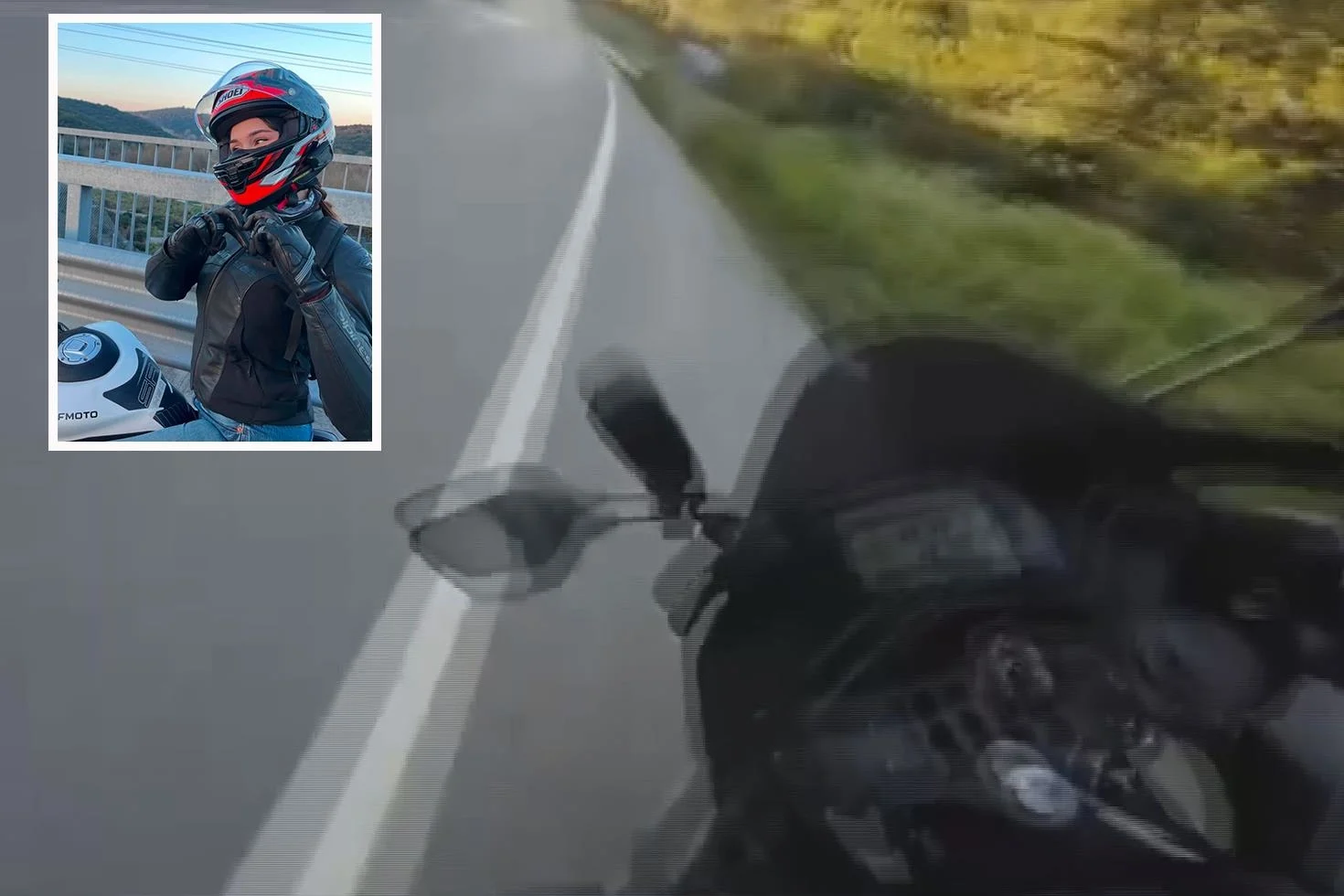 Şile’de genç kadının hayatını kaybettiği kaza kask kamerasında