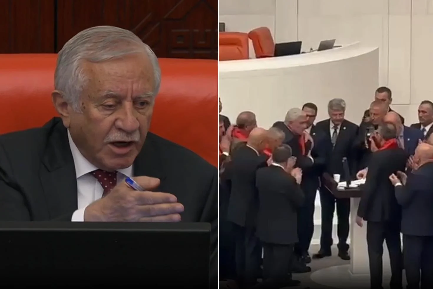 Genel Kurul’da dikkat çeken anlar: İYİ Partili Türkoğlu kürsüden güçlükle indirildi