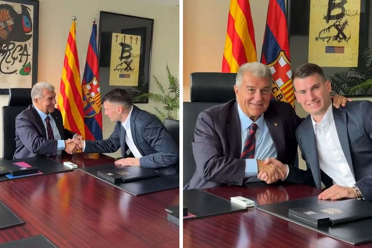 Barcelona’ya imzayı atan Livakovic’in mutluluğu gözlerinden okundu