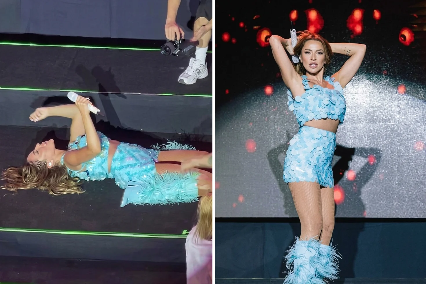 Hadise konserinde yerde dans etti! O anlar çok konuşuldu