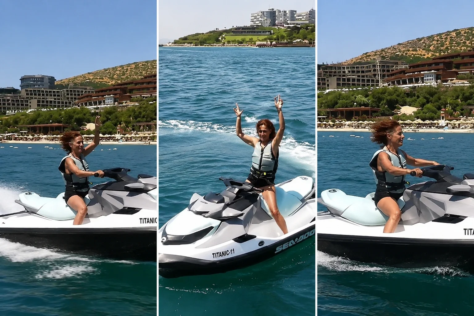 Yıldız Tilbe’den jet ski şovu! “Yapay zeka” diyenlere böyle yanıt verdi