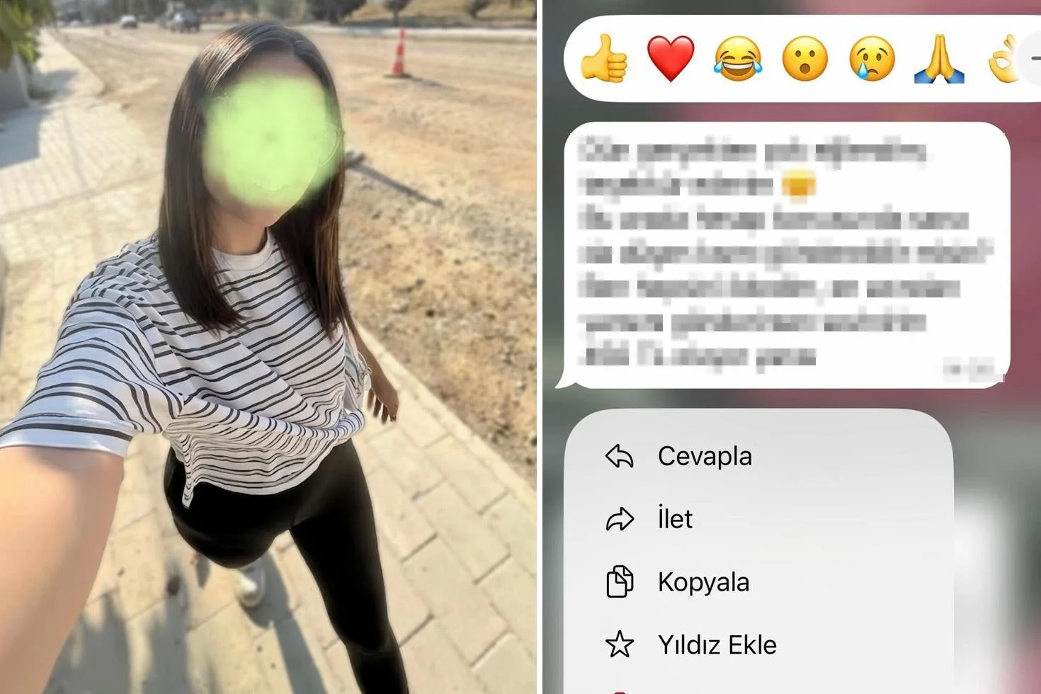 İlk buluşma sonrası adamdan gelen mesajı görünce engeli bastı