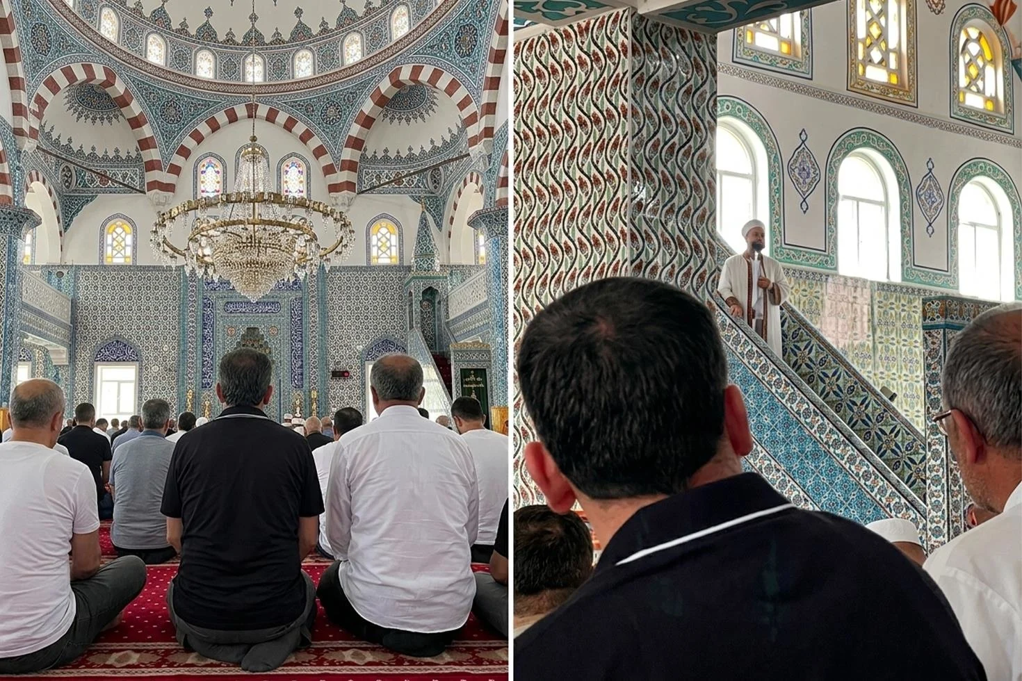 Camide hutbe dinlemeyen cemaate imamdan sert tepki: Böyle devam ederseniz ineceğim