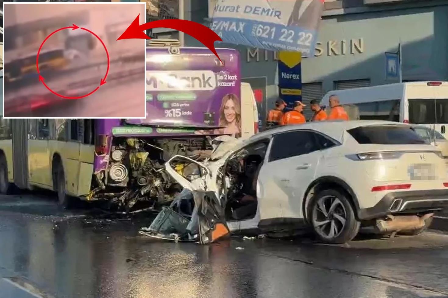 İstanbul’da 3 kişinin hayatını kaybettiği kaza kamerada