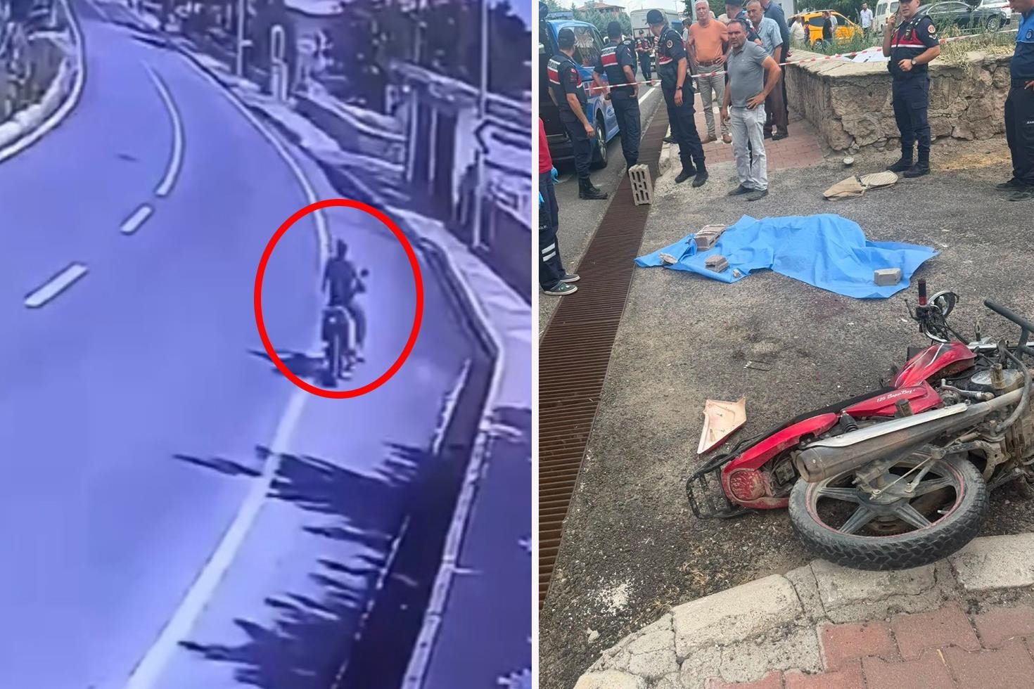 Devrilen motosikletin 14 yaşındaki sürücüsü öldü
