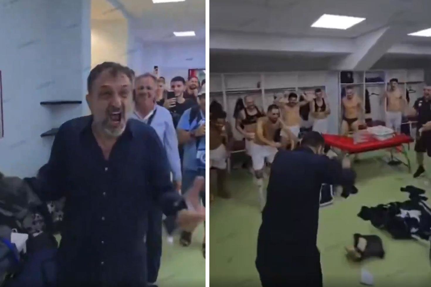 Kulup Baskani Cildirdi Para Dolu Cantayi Futbolcularin Onune Sacti 20157398 88 Jpg
