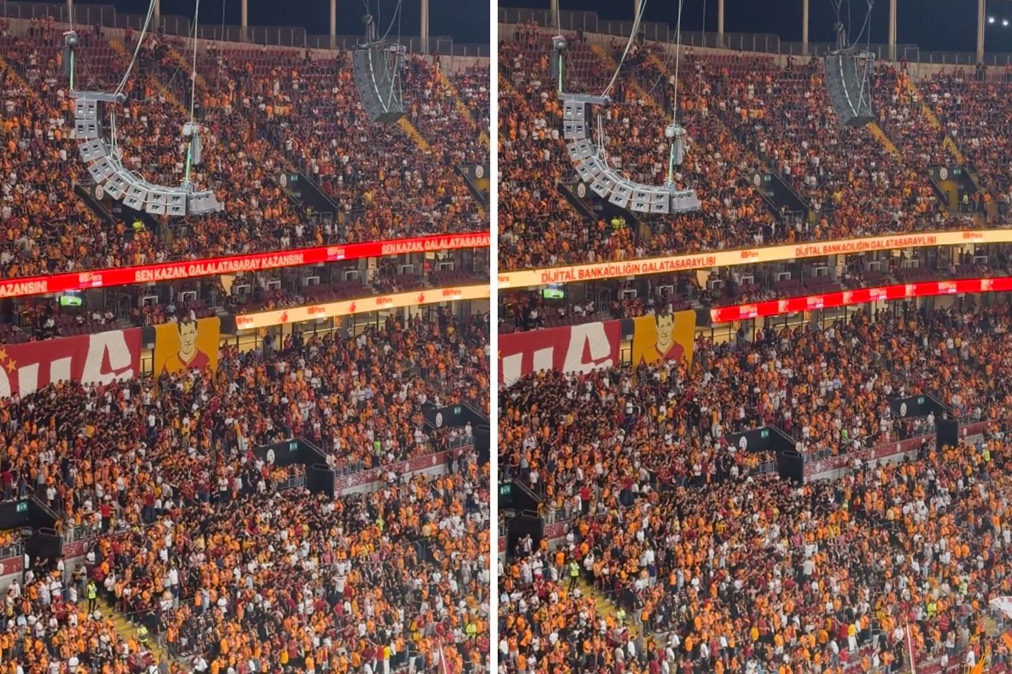 RAMS Park’ta tek ses! Galatasaray tribünlerinden “Mustafa Kemal’in askerleriyiz” tezahüratı