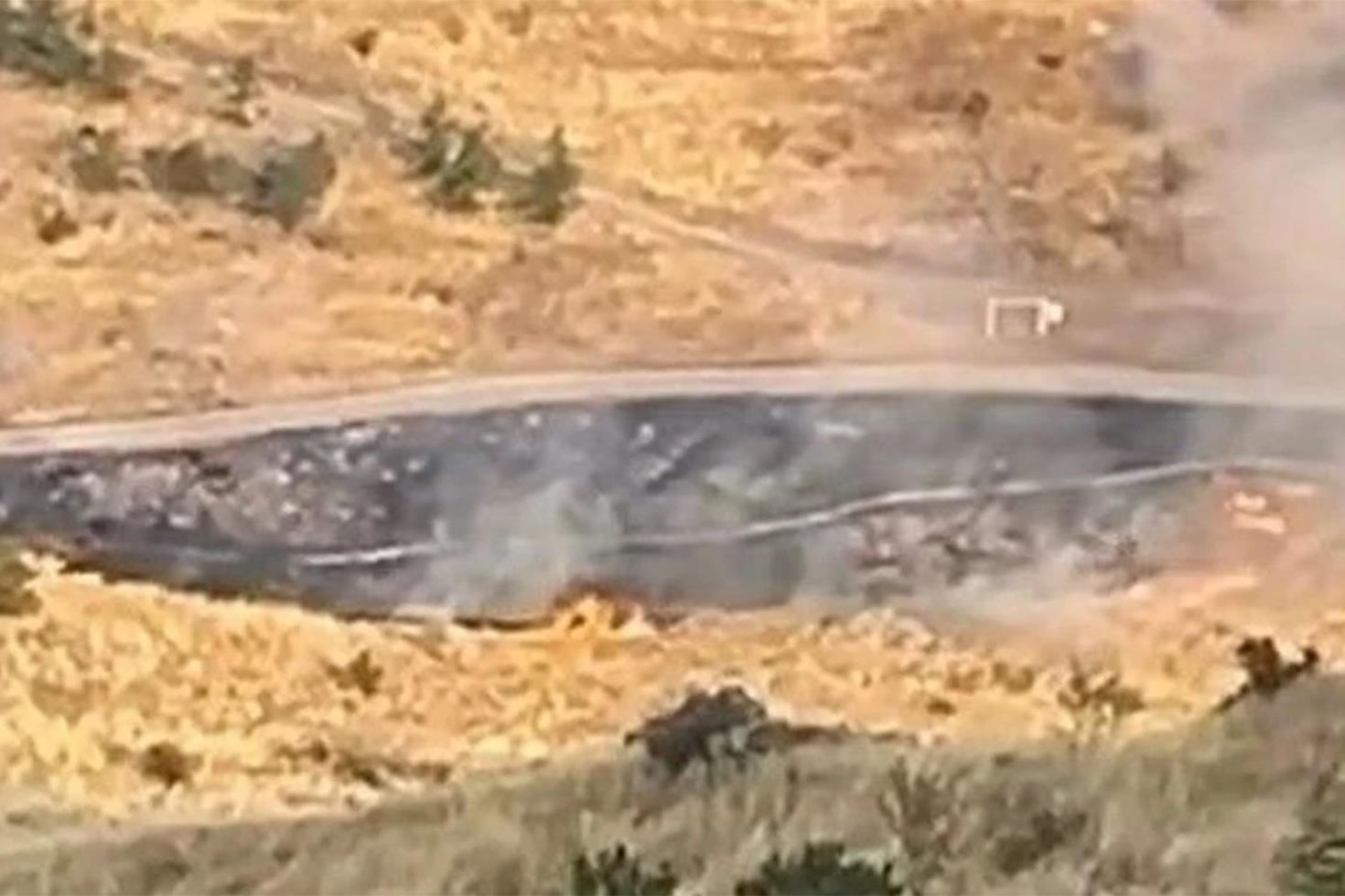 Mamak’ta yangının başlama anı kamerada