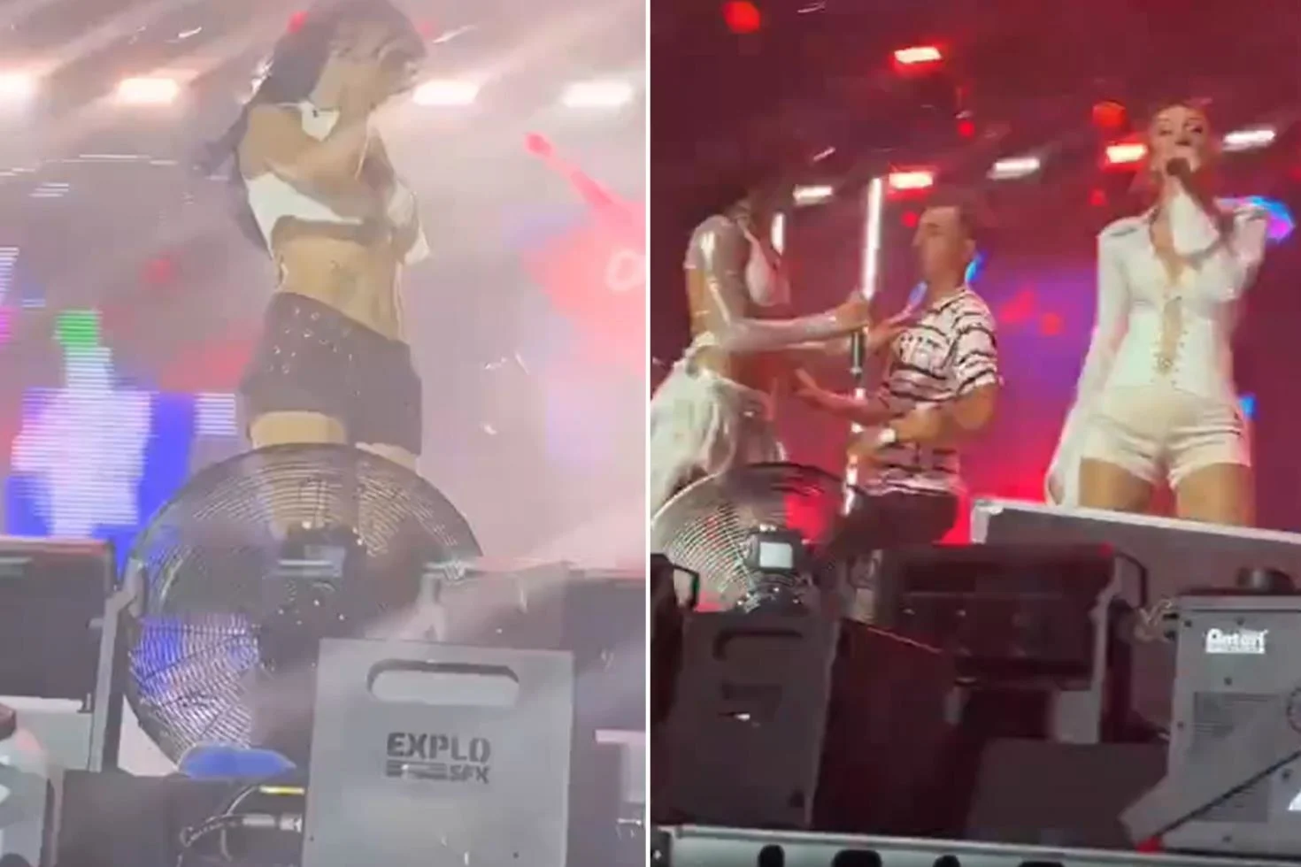 Manifest konserinde ortalık karıştı! Bir anda sahneye atladı
