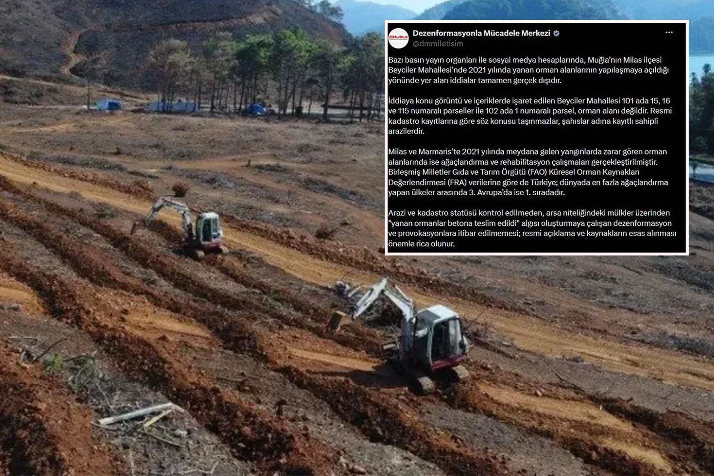 Milas’taki yangın alanı imara açıldı mı? İddialara yanıt geldi