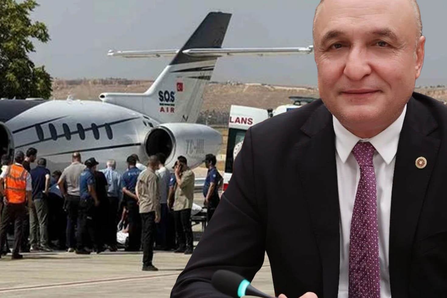 Bıçaklı saldırıya uğramıştı! Milletvekili Melih Meriç İstanbul’a sevk edildi