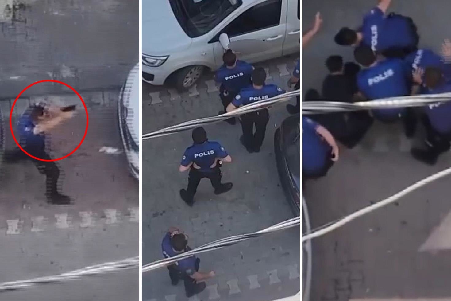 Polis ekiplerinin zor anları! Havaya ateş açmak zorunda kaldılar