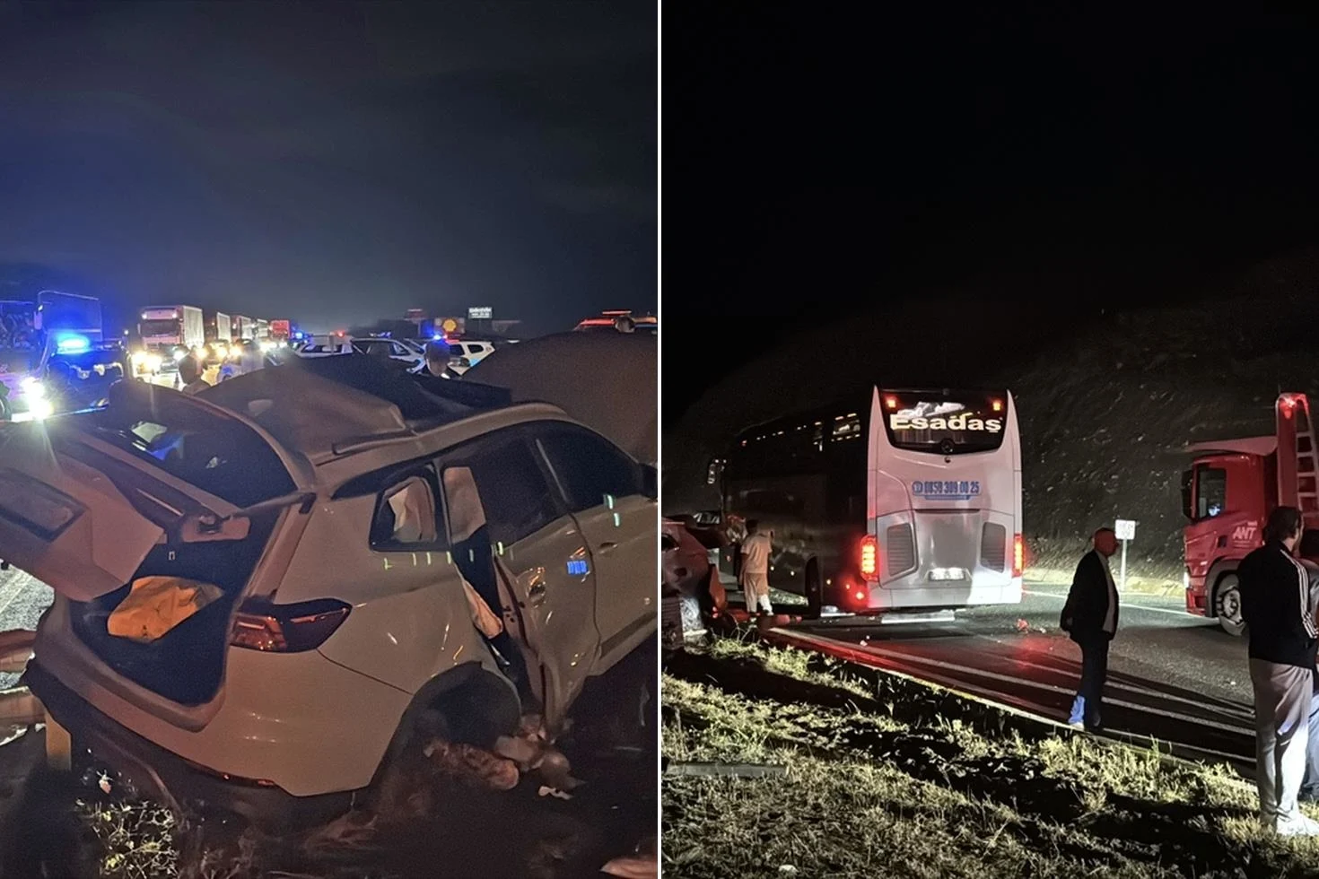 Erzincan’da yolcu otobüsü kaza yaptı: 1’i ağır 7 kişi yaralandı