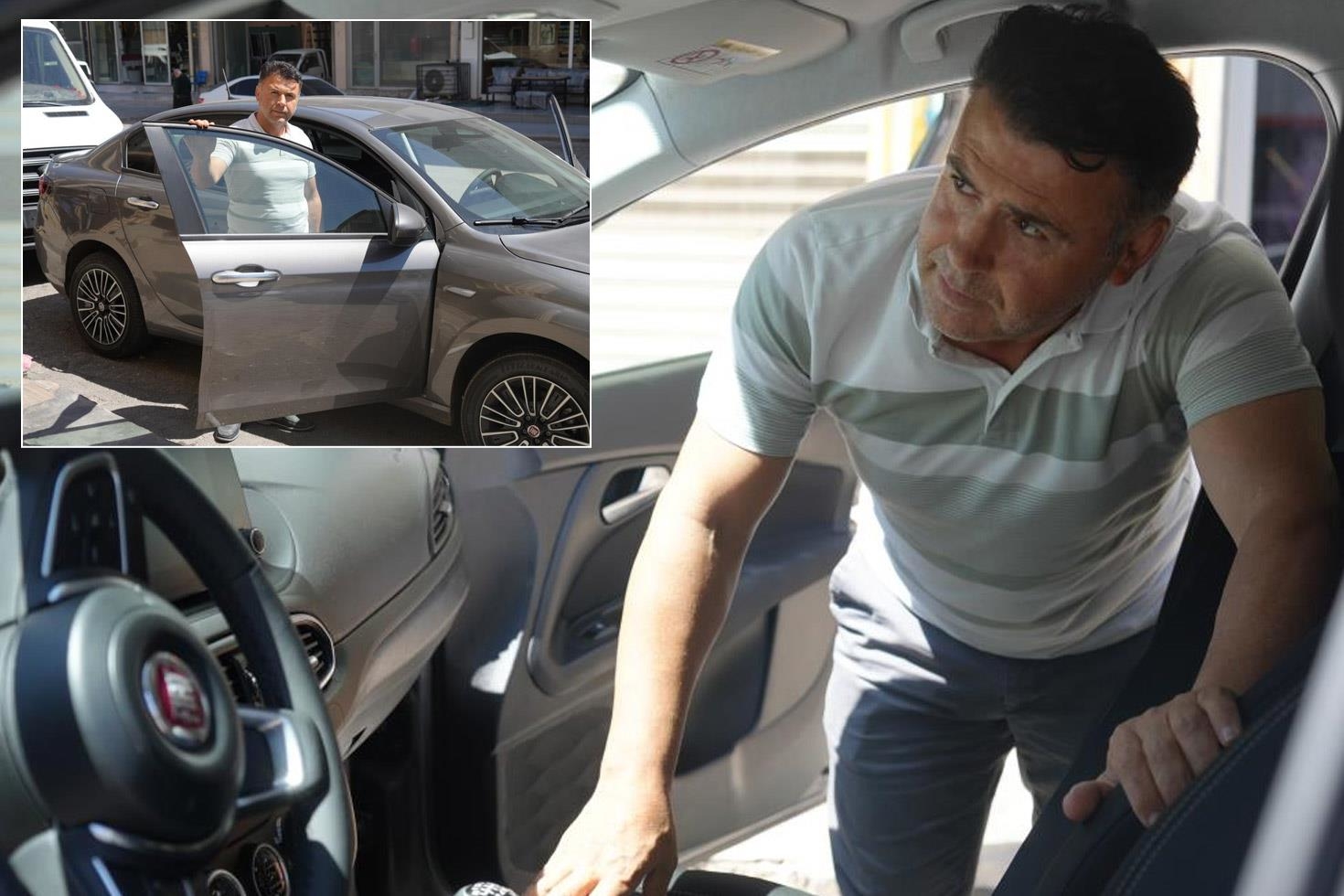 Sıfır araç alan vatandaşa büyük şok: Herkesin gözü önünde kepçe ile ezeceğim
