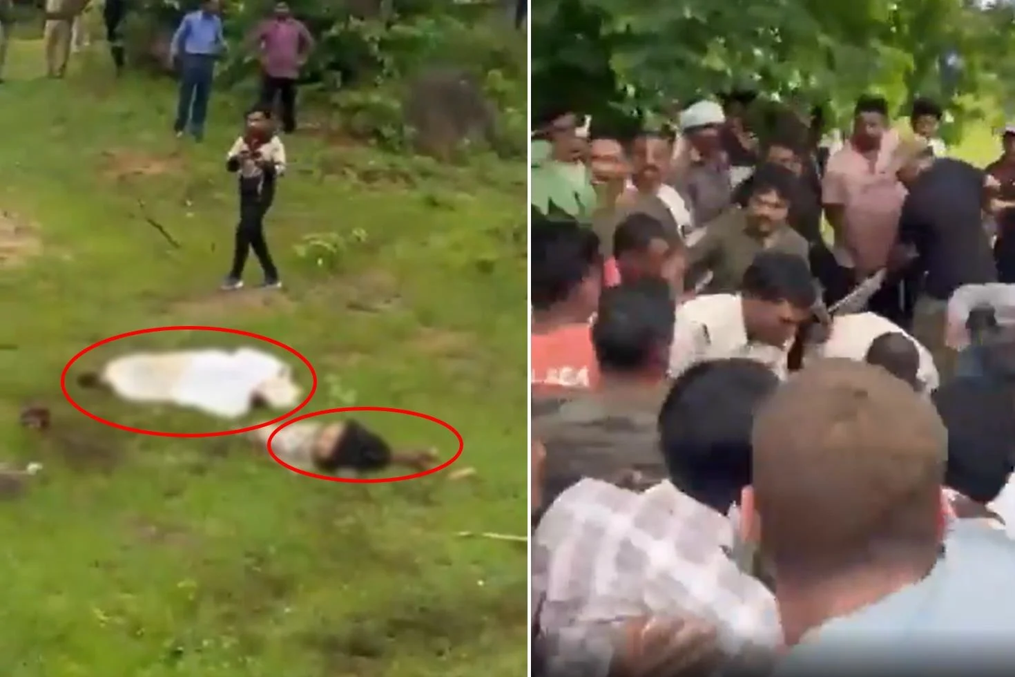 İki kardeşi diri diri yiyen ayı, kalabalık tarardından katledildi