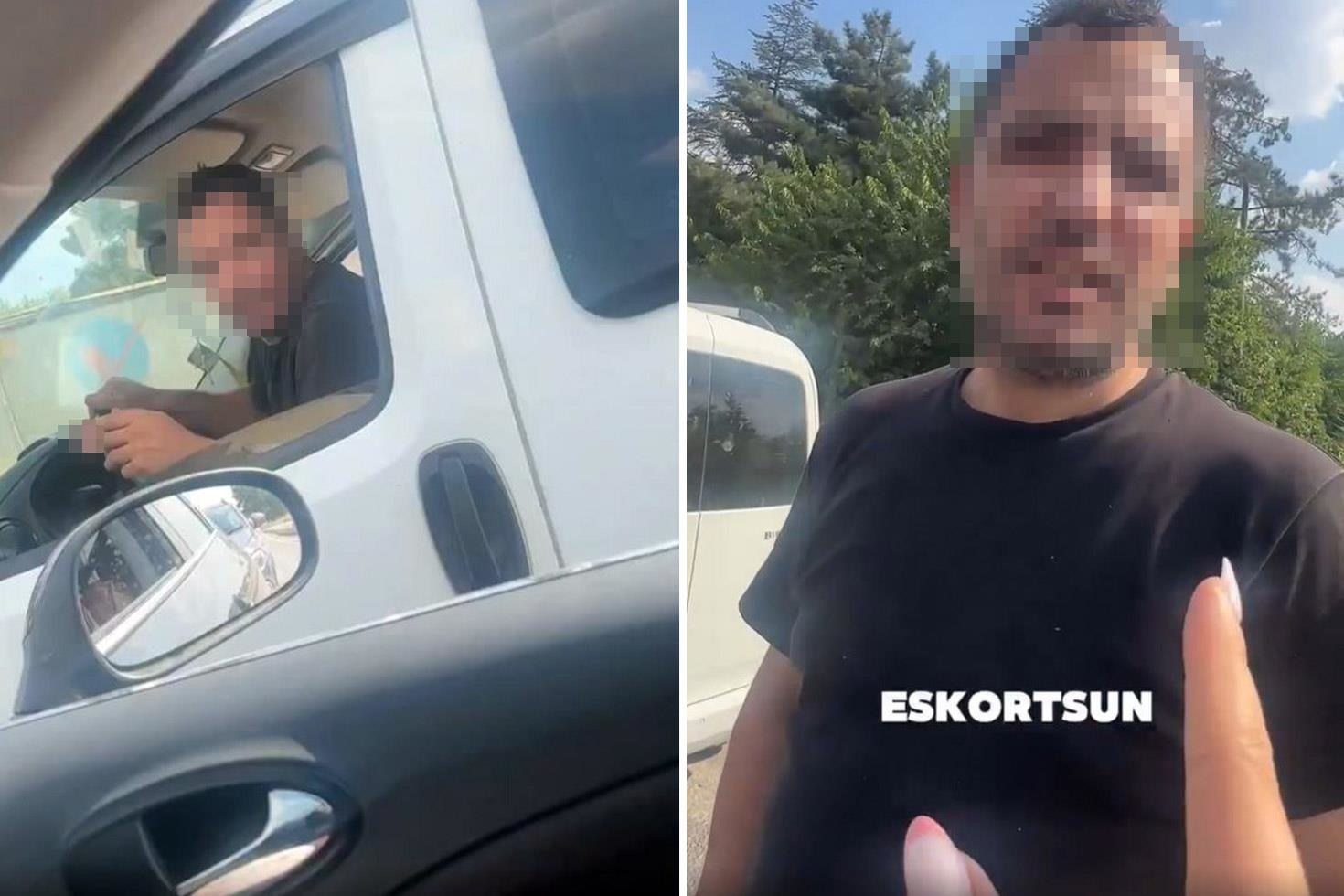Trafikte tartıştığı kadına “Sen eskortsun” deyince olanlar oldu