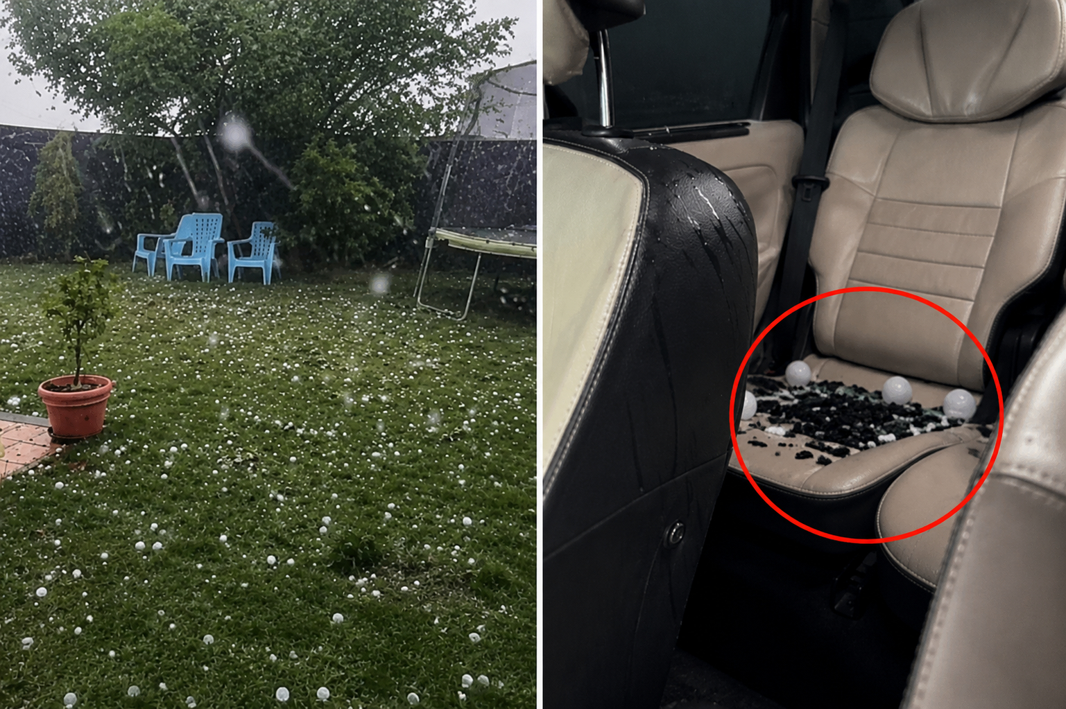 Fransa’tyı fırtına vurdu, tenis toplu büyüklüğünde dolu yağdı