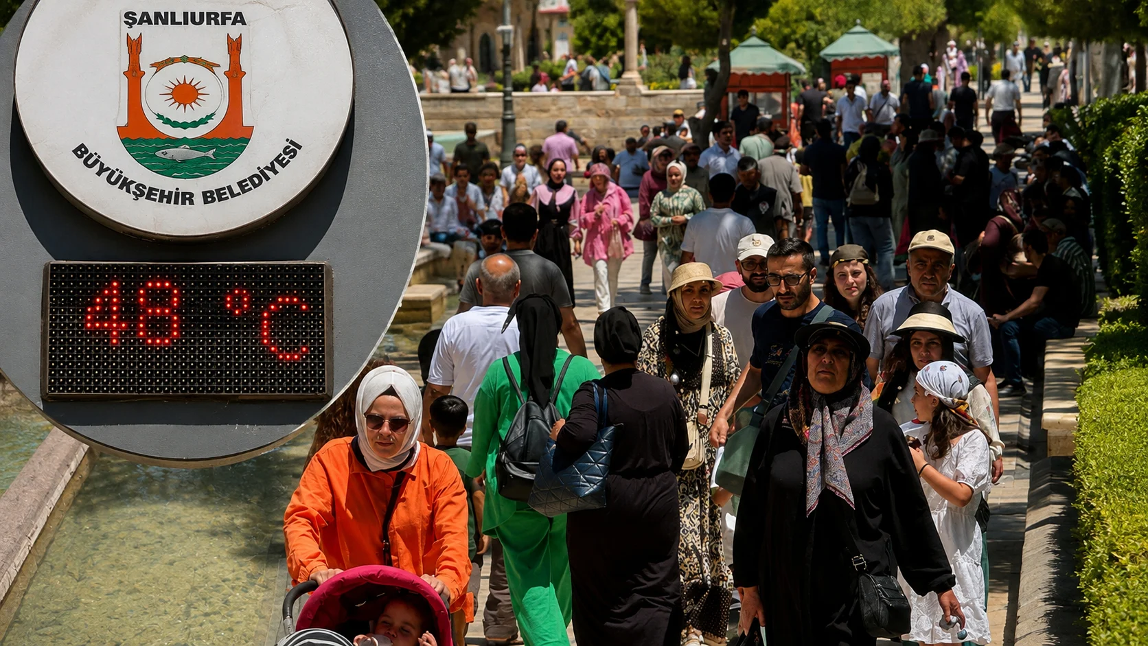 Şanlıurfa’da termometreler 48 dereceyi gösterdi
