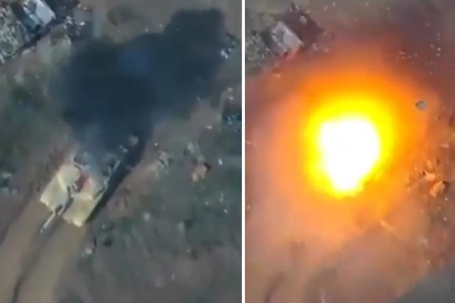 Husiler, ABD yapımı tankı böyle imha etti
