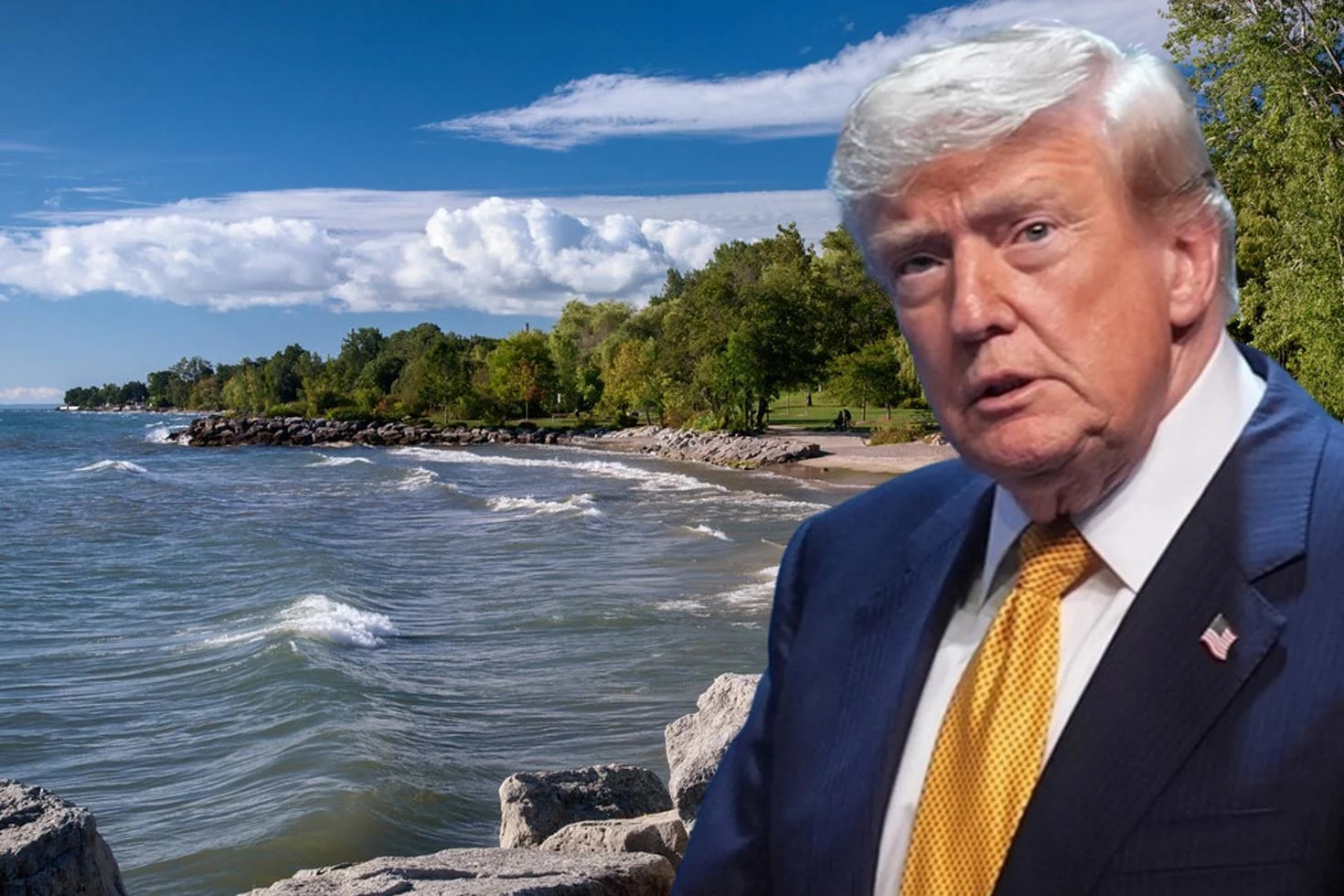 Trump’tan Ontario Gölü’ne ‘Amerika’ adı