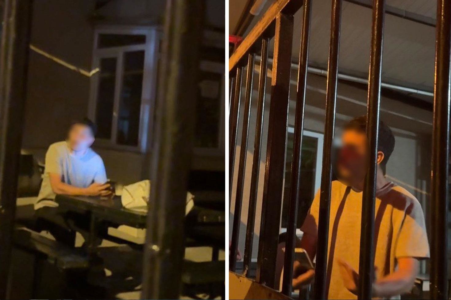 Tuvaleti kullanmak için girdiği camide mahsur kaldı, taş atarak yardım istedi