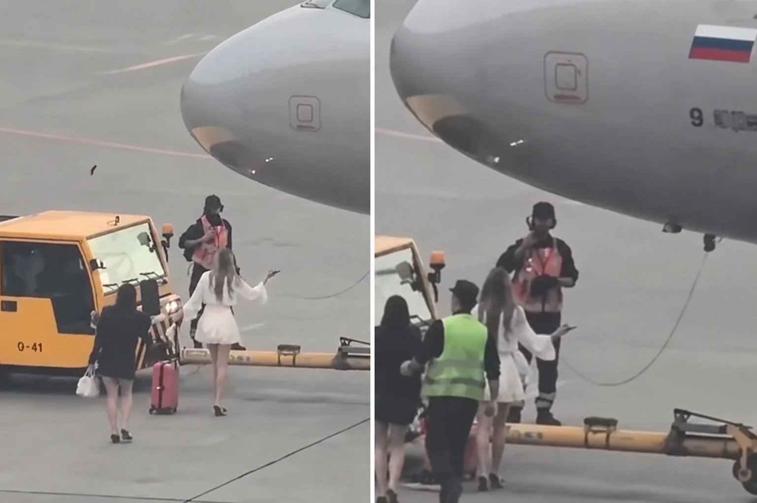Moskova’da uçağı kaçırmamak için aprona koşan yolcular Türk çıktı: Meğer düğüne yetişmeye çalışıyorlarmış!