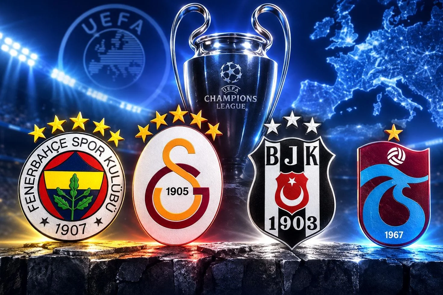 UEFA kulüpler sıralaması güncellendi! Bir takımımız 30. sırada