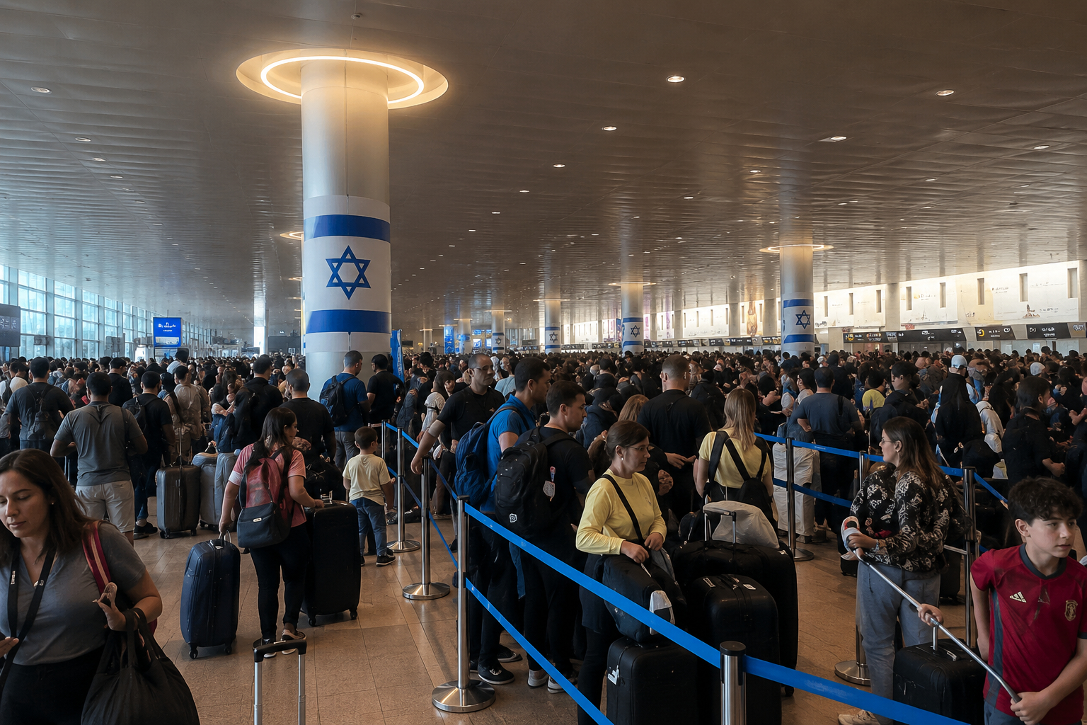 İsrail’in can damarında kaos! Ben Gurion’da grev uçuşları durma noktasına getirdi