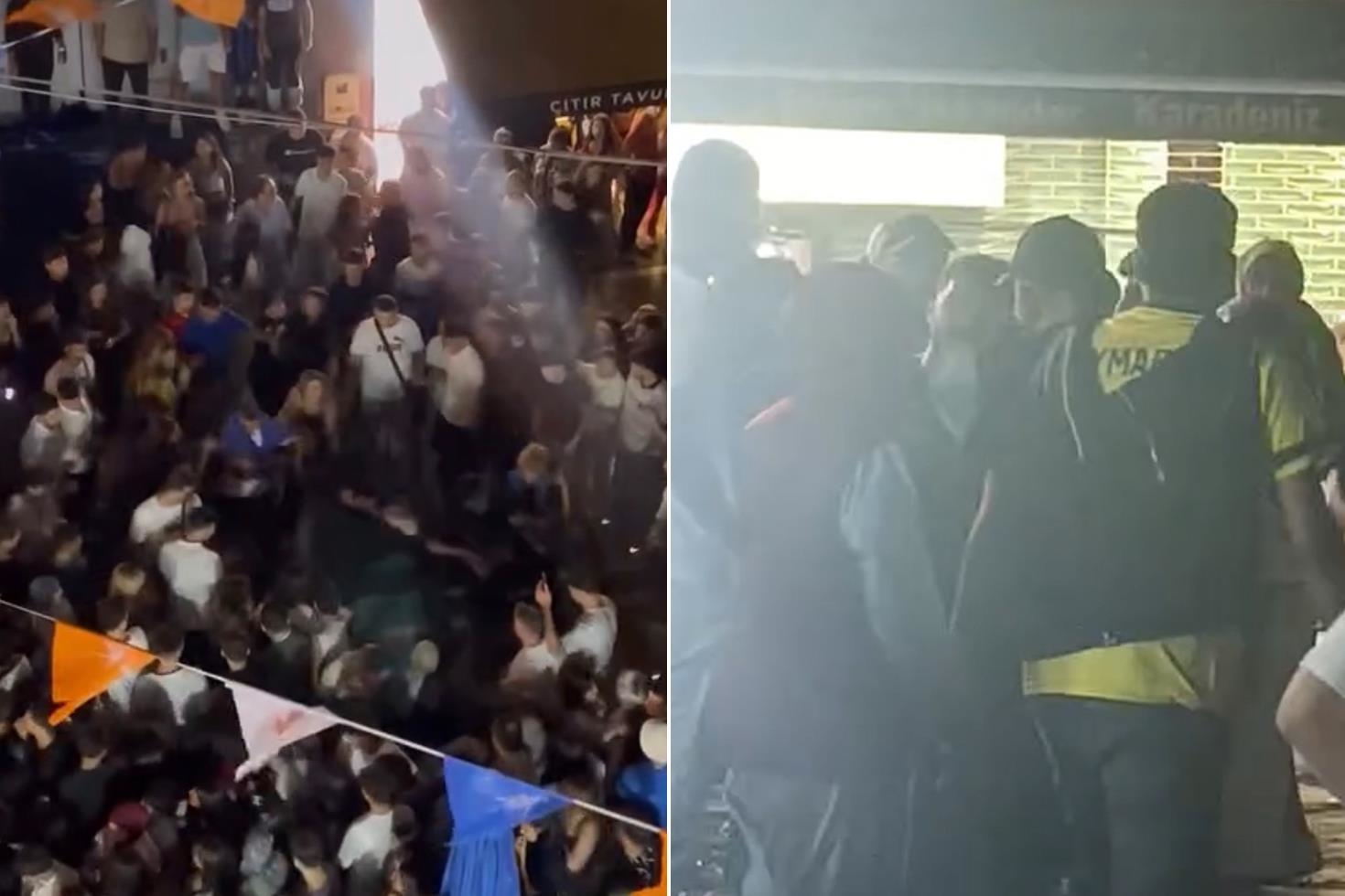 Poizi konserinde ortalık bir anda karıştı! Tekme ve yumruklar havada uçuştu