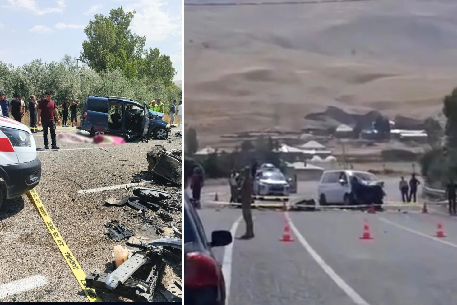 Van’da korkunç kaza: 2 ölü, 9 yaralı