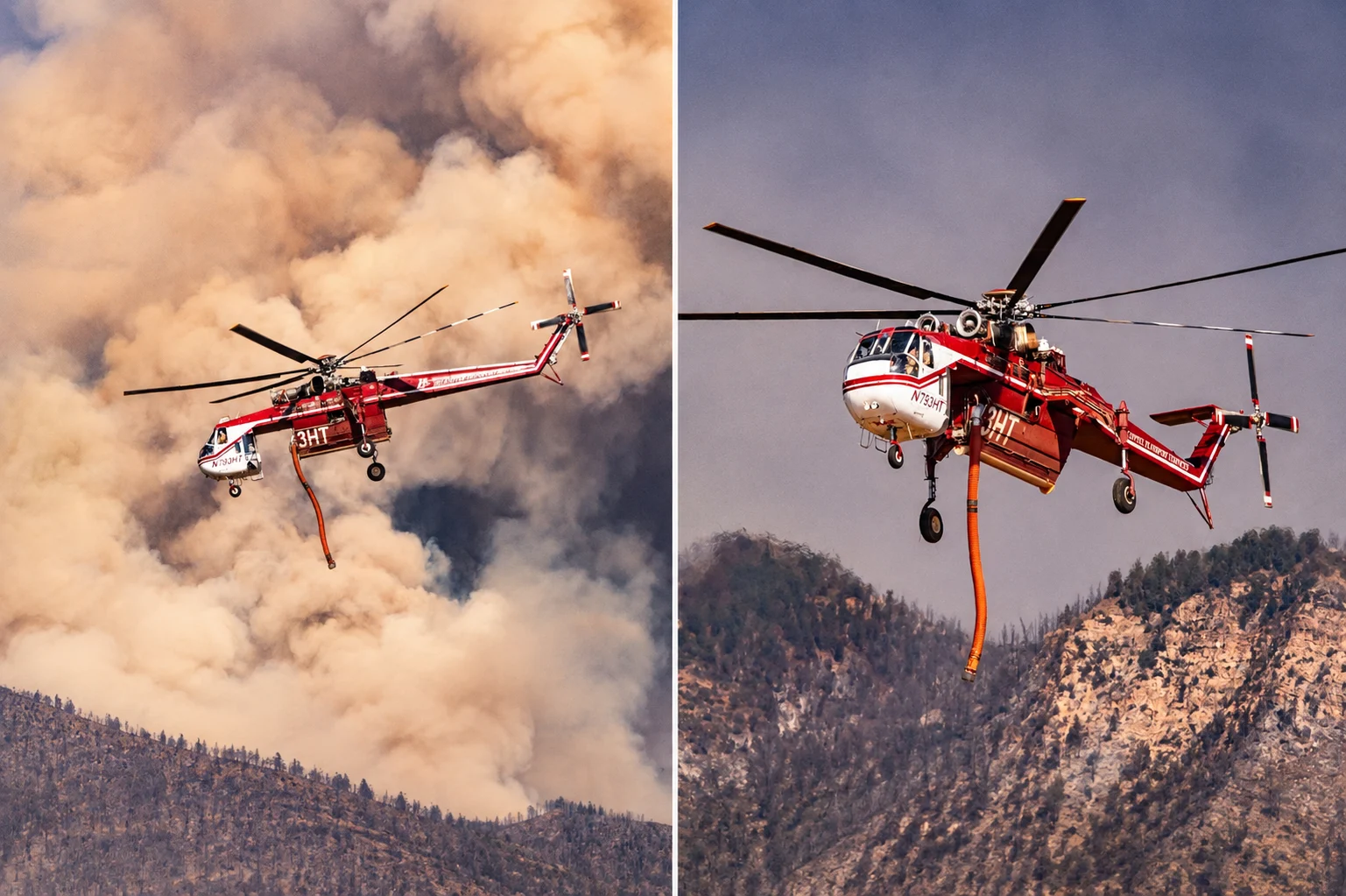 ABD’de orman yangınına müdahale den helikopter düştü, enkaza ulaşılamıyor