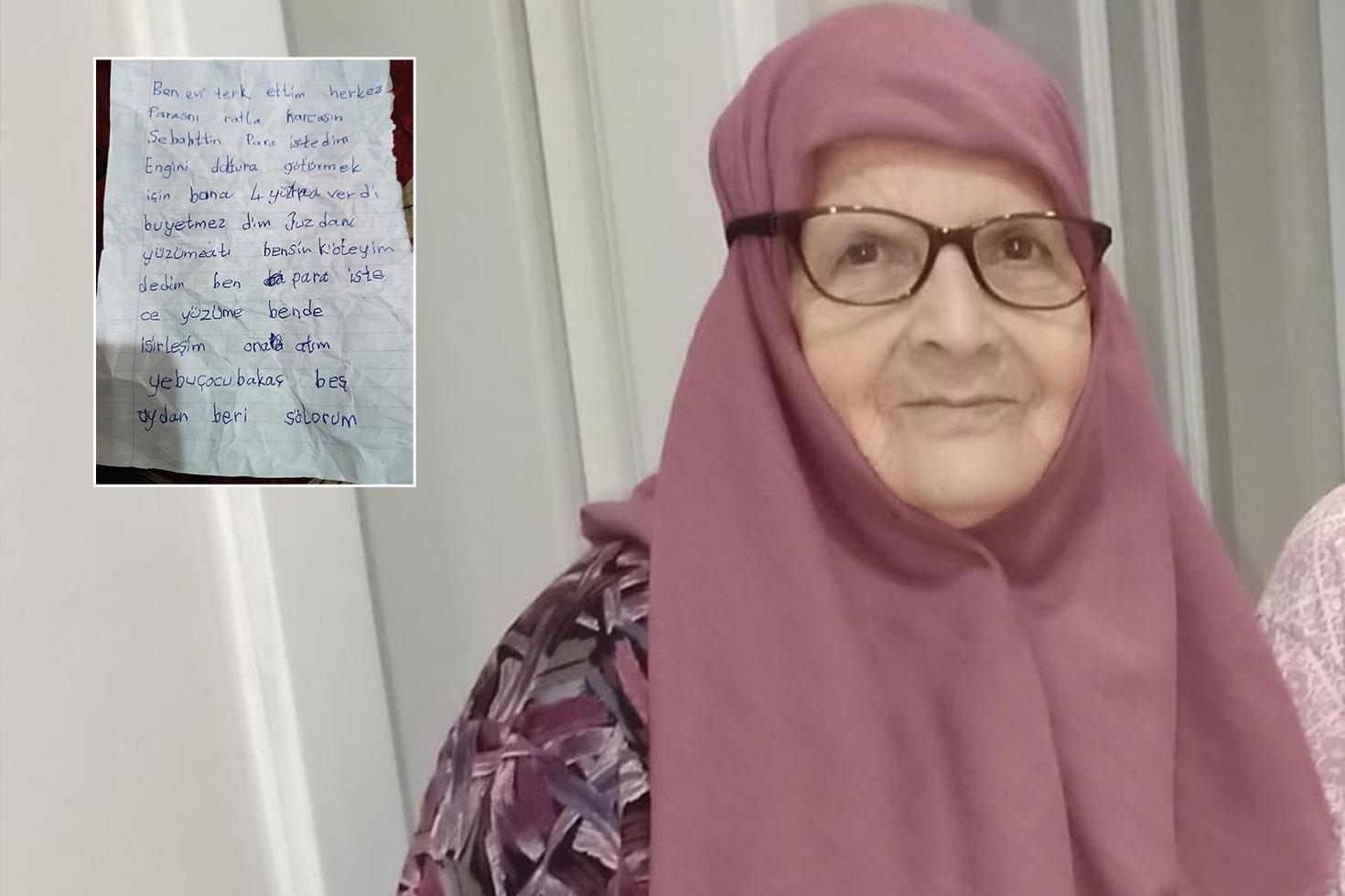 Alzheimer hastası Kadın evden not bırakıp kayboldu